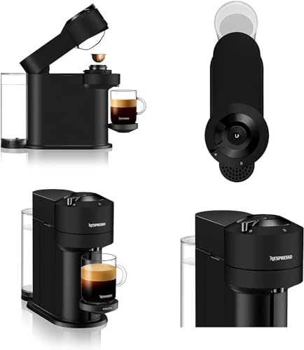 Nespresso Vertuo Next Coffee Pod Machine, Centrifusion Technology, Wi-Fi and Bluetooth Enabled, Energy Saving Design, Multiple Cup Sizes, Matte Black