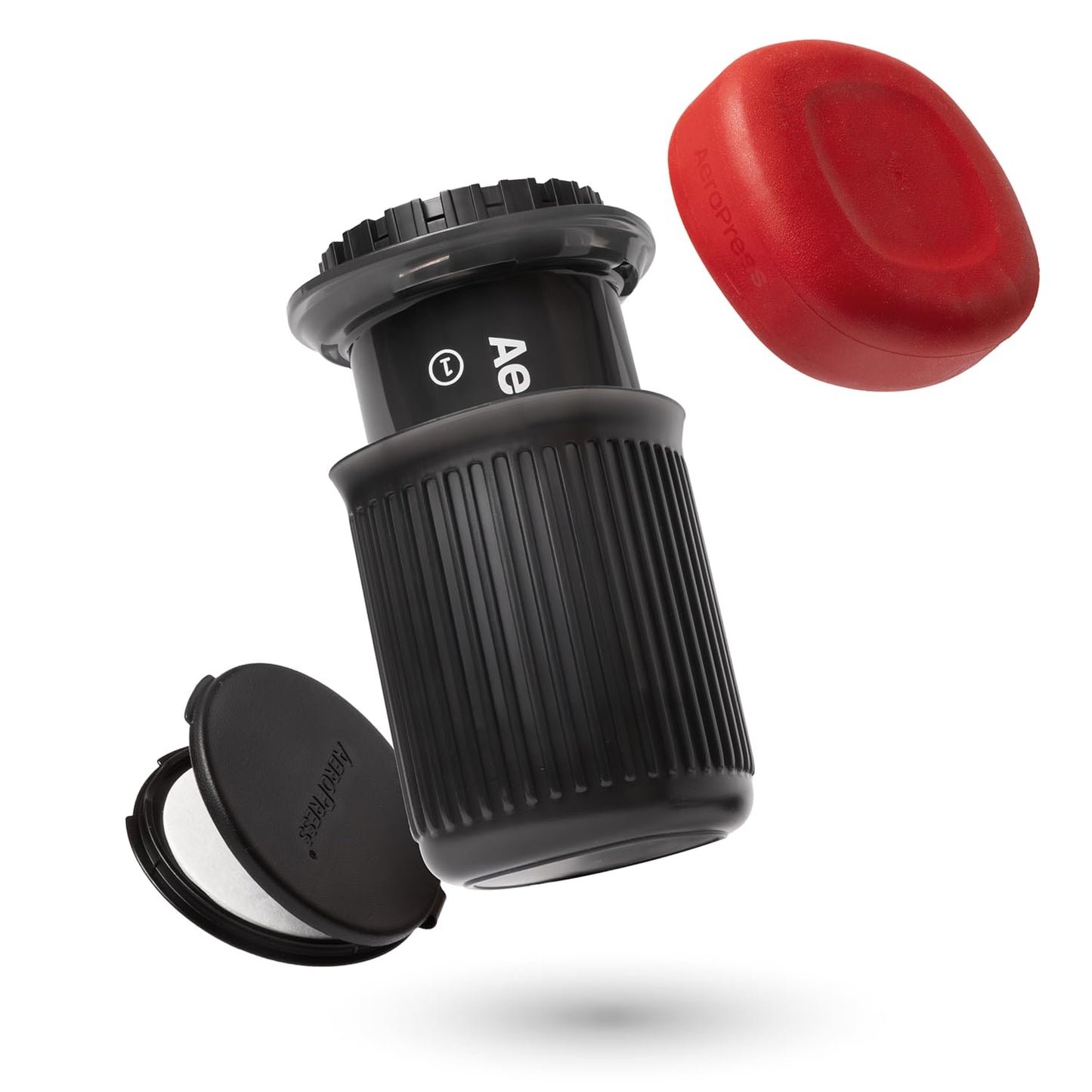Aeropress Go Portable Travel Coffee Press Kit, 1-3 Cups in a Minute, Coffee, Espresso, & Cold Brew Maker, Manual Coffee Making Machine, Grey