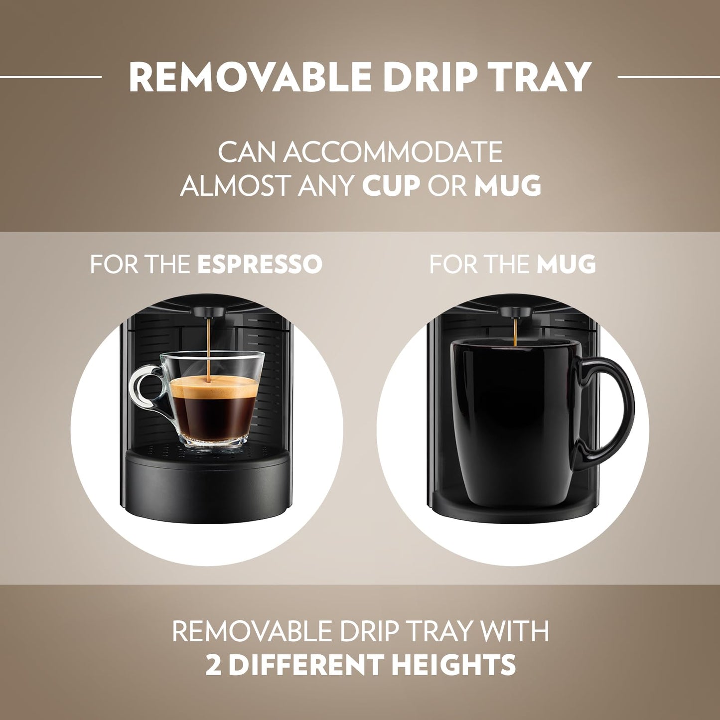 Lavazza, A Modo Mio Jolie EVO, Coffee Capsule Machine, Made from 36% Recycled Plastic, Compatible with A Modo Mio Pods, , Black