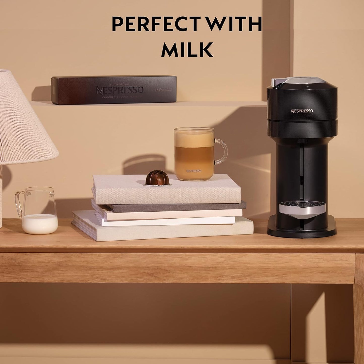 Nespresso Vertuo Next Coffee Pod Machine, Centrifusion Technology, Wi-Fi and Bluetooth Enabled, Energy Saving Design, Multiple Cup Sizes, Matte Black