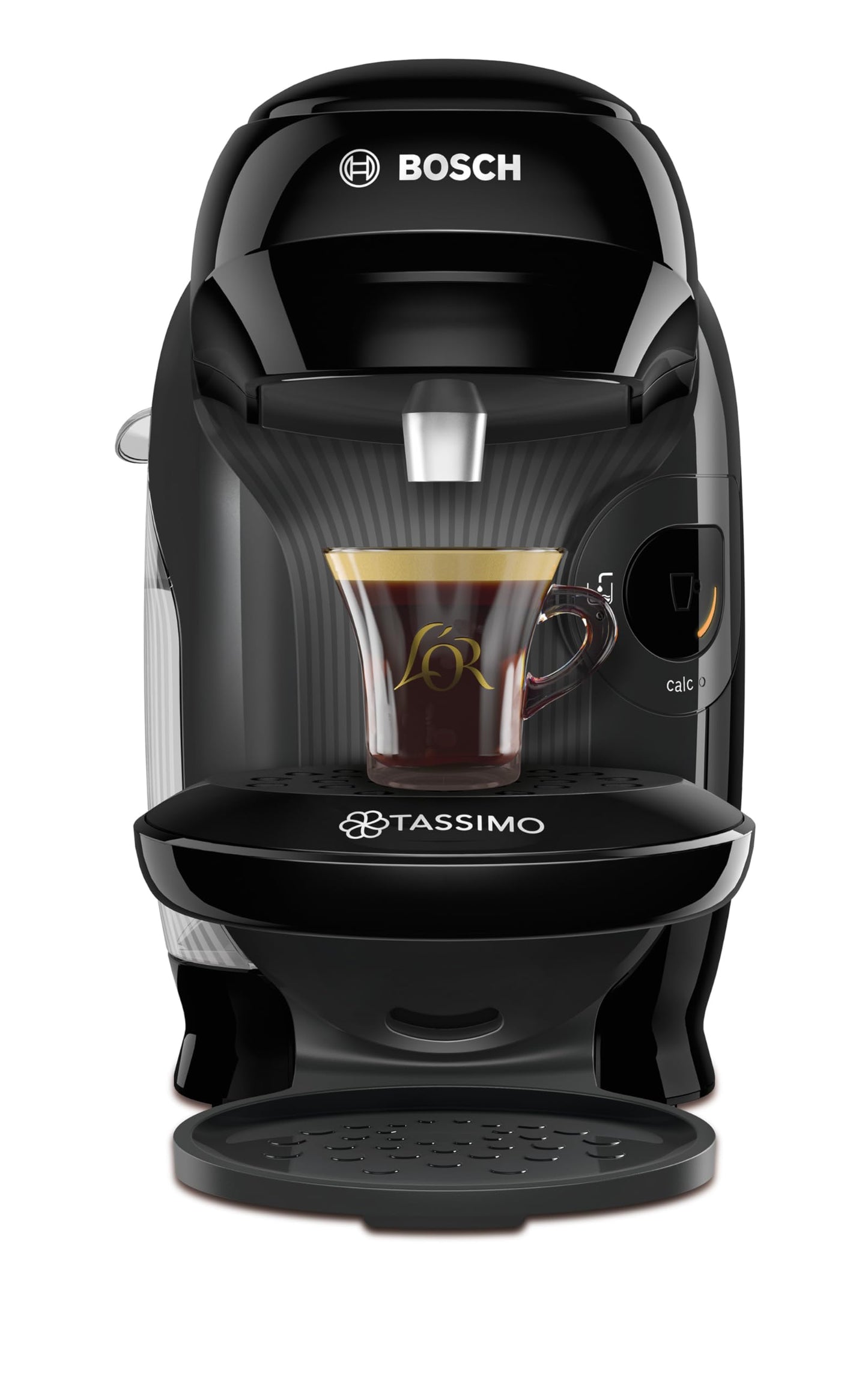 Tassimo by Bosch Style Pod Coffee Machine with Costa Americano & Costa Latte Starter Bundle, TAS1102GB2- Black