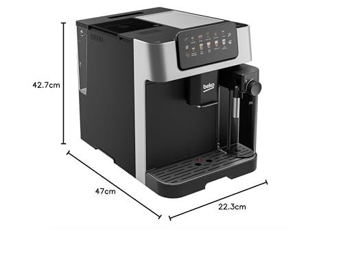 Beko Bean to Cup Coffee Espresso Machine CaffeExperto CEG7304X | Milk Jug | Colour Touch Screen Panel | 19 Bar Pressure, 2 Coffee Nozzles, Silver