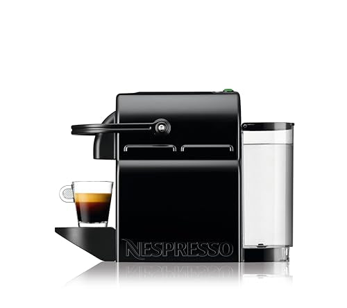 Nespresso DeLonghi EN 80.B - Inissia Capsule Coffee Pod Machine - Auto Brew Stop, fast Heat-up, auto Off - 0.8 Liters, 19 Bar - incl. 16 Pods - black