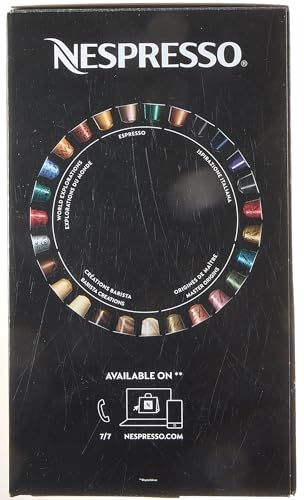 Nespresso DeLonghi EN 80.B - Inissia Capsule Coffee Pod Machine - Auto Brew Stop, fast Heat-up, auto Off - 0.8 Liters, 19 Bar - incl. 16 Pods - black