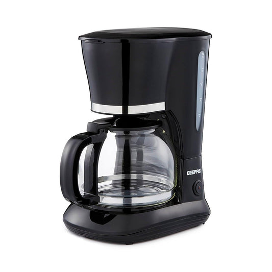 GEEPAS 1.5L Filter Coffee Machine | 800W Coffee Maker for Instant Coffee, Espresso, Macchiato & More | Boil-Dry Protection, Black