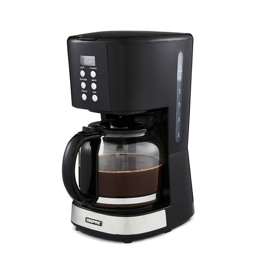 GEEPAS 1.5L Filter Coffee Machine | 900W Programmable Drip Coffee Maker for Instant Coffee Espresso Macchiato | 40min Keep Warm