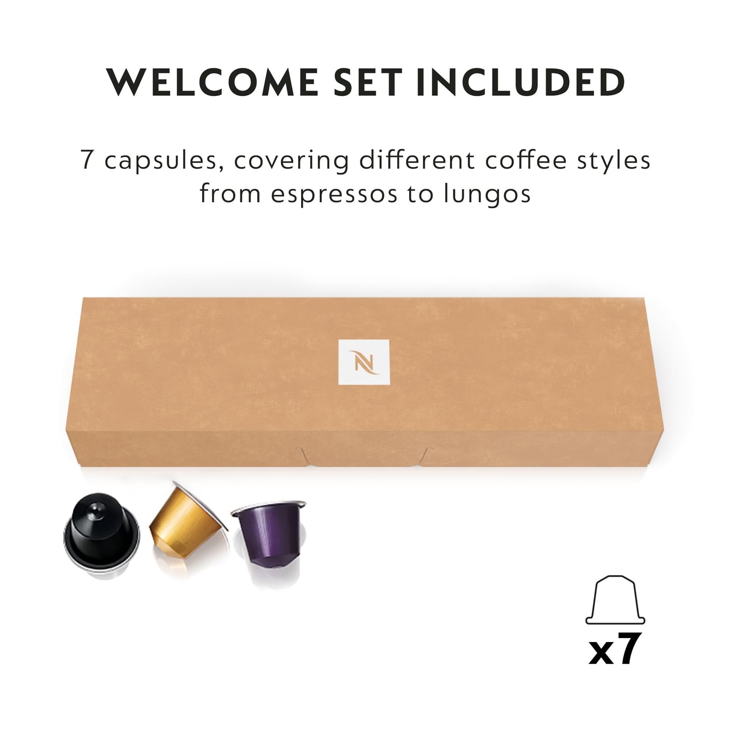 Nespresso Citiz Coffee Machine by De'Longhi for Original Coffee Pods, Italian Inspired Espresso, Quality Coffee, EN167.B, Black