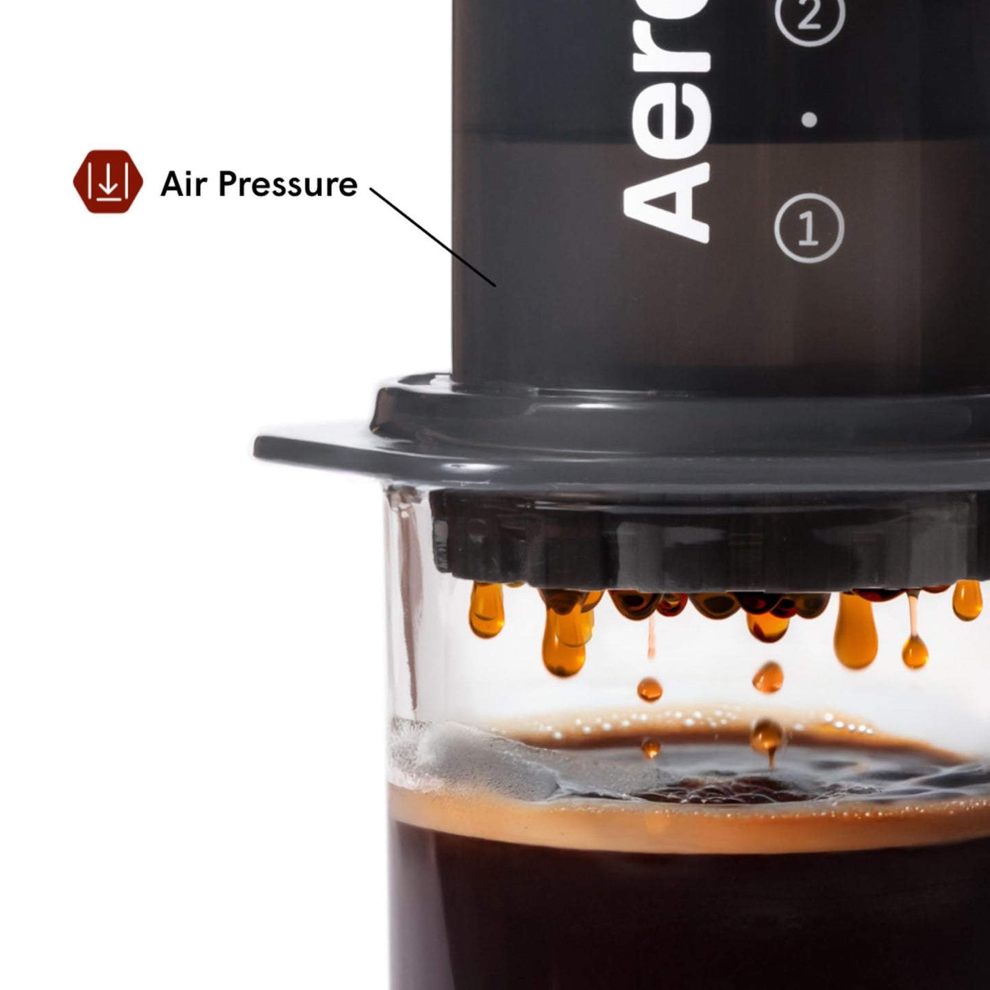 AeroPress Original Coffee and Espresso-style Maker, Barista Level Portable Coffee Maker with Chamber, Plunger, & Filters, Quick Coffee