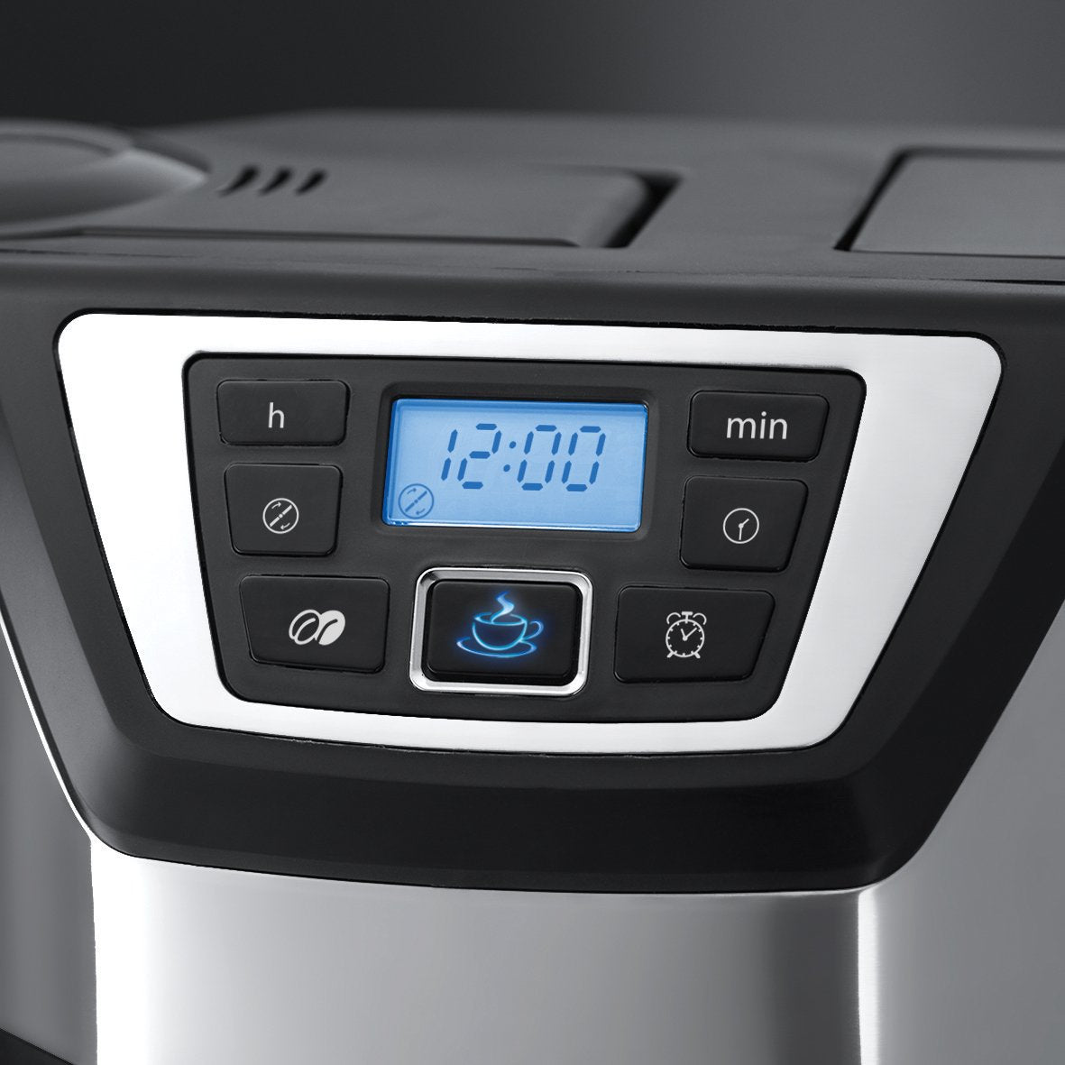 Russell Hobbs Chester Grind & Brew Filter Coffee Machine, Bean to cup, Quiet brew technology, 1.5L Carafe/12 cups, 4-12 Cup brewing option, 22000