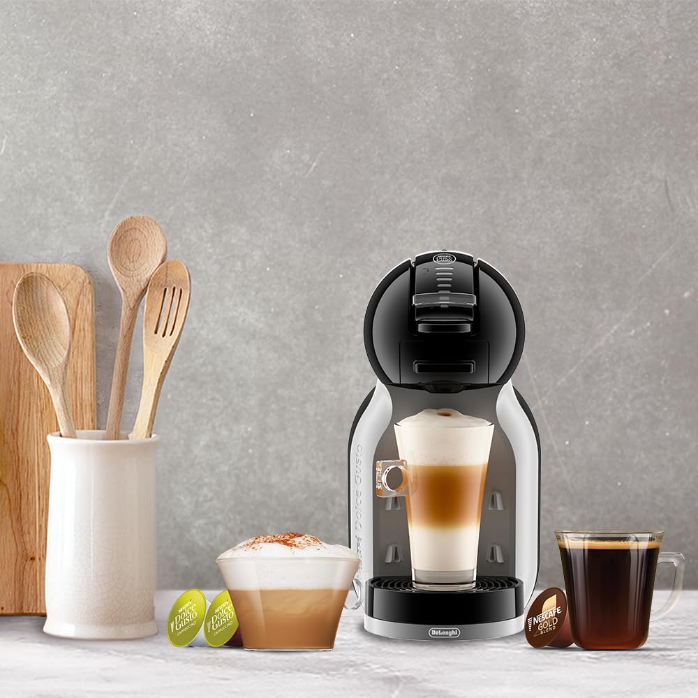 Nescafé Dolce Gusto by De'Longhi Mini Me EDG155.BG Pod Coffee Machine And Other Automaic Drinks - Black & Artic Grey