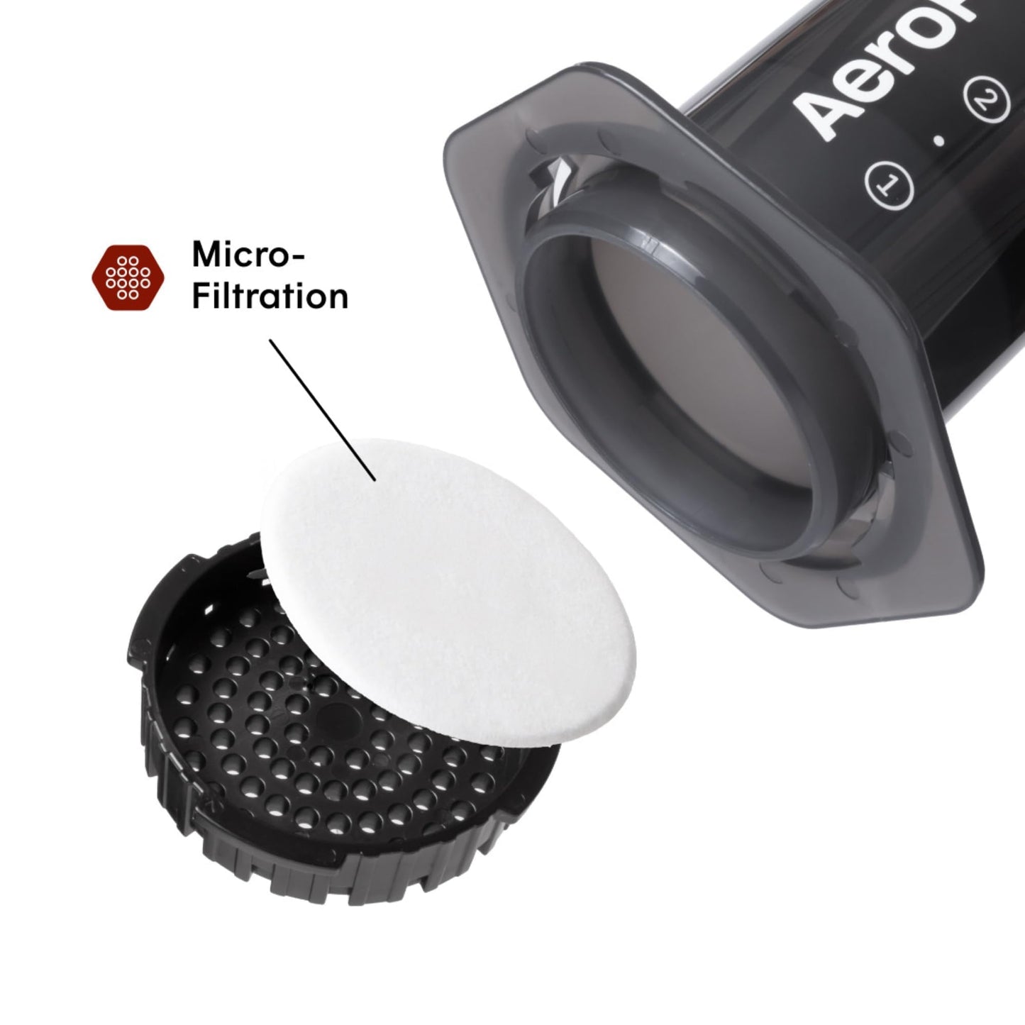 AeroPress Original Coffee and Espresso-style Maker, Barista Level Portable Coffee Maker with Chamber, Plunger, & Filters, Quick Coffee