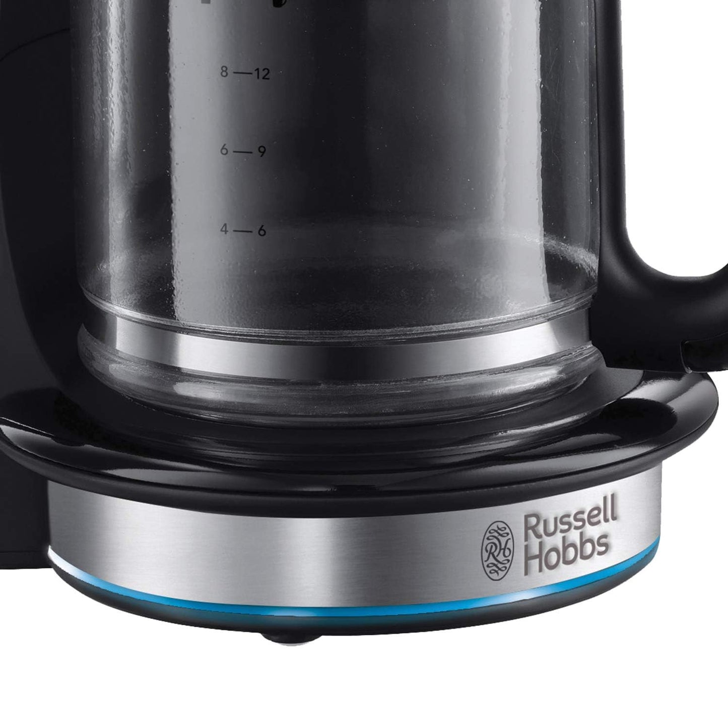 Russell Hobbs Buckingham Filter Coffee Machine, 1.25L Carafe/10 Cups, 1-4 Cup Brewing Option, Fast Brew, 24hr Timer, 40min Keep Warm, 20680