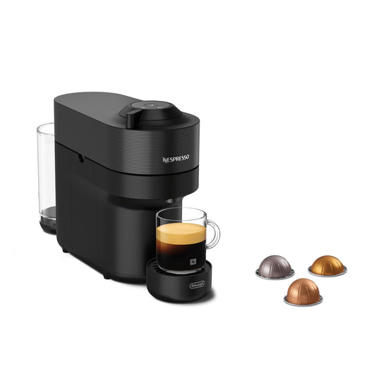 Nespresso Vertuo Pop Coffee Machine by De'Longhi, Over 30 Varieties of Pods, Compact Footprint, Americano, ENV90.B, Black