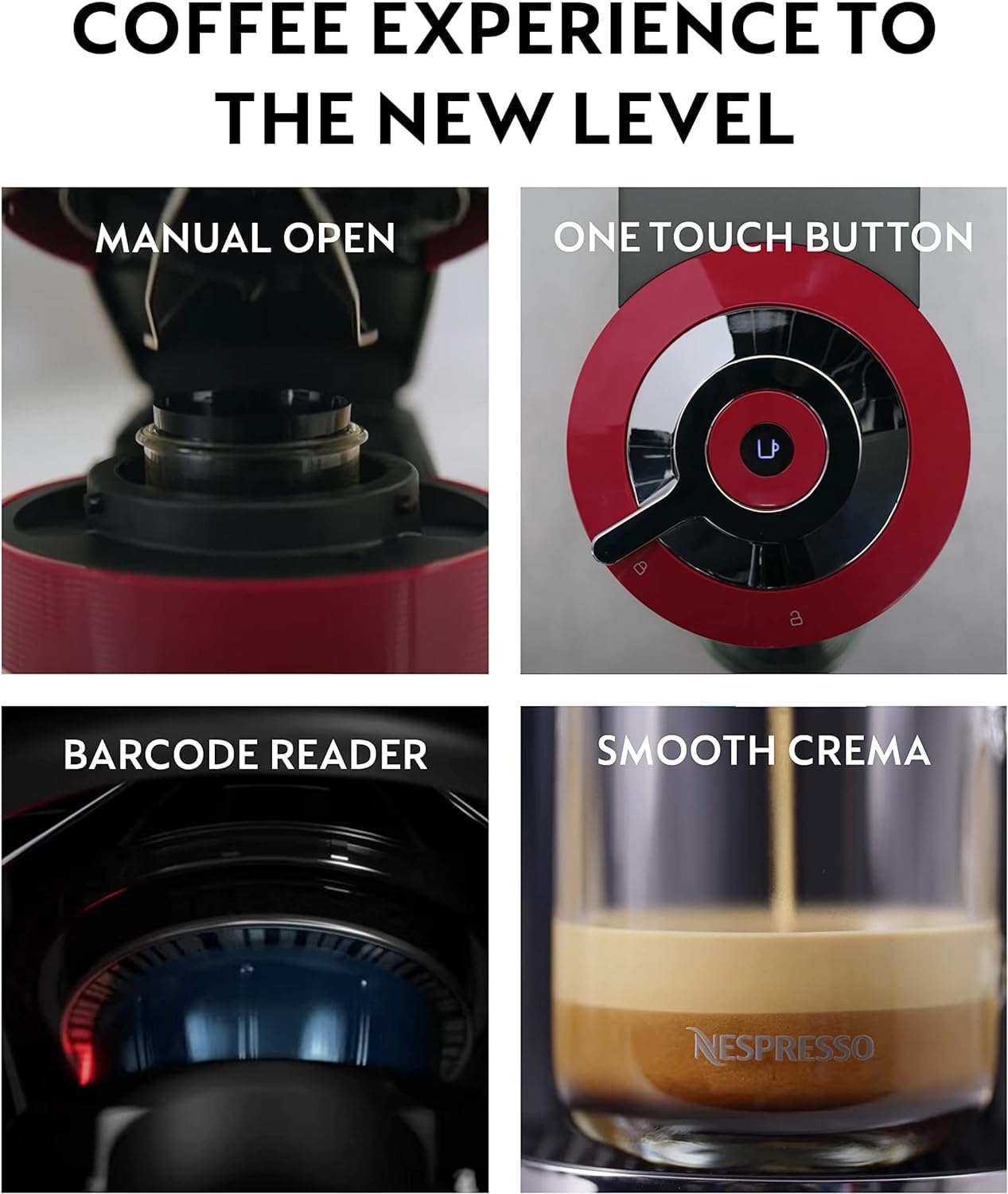 Nespresso Vertuo Next Coffee Pod Machine, Centrifusion Technology, Wi-Fi and Bluetooth Enabled, Energy Saving Design, Multiple Cup Sizes, Matte Black
