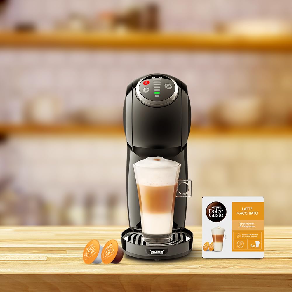 NESCAFÉ EDG315.B Dolce Gusto Pod Coffee Machines Genio S Plus Automatic coffee machine Black by Delonghi Black