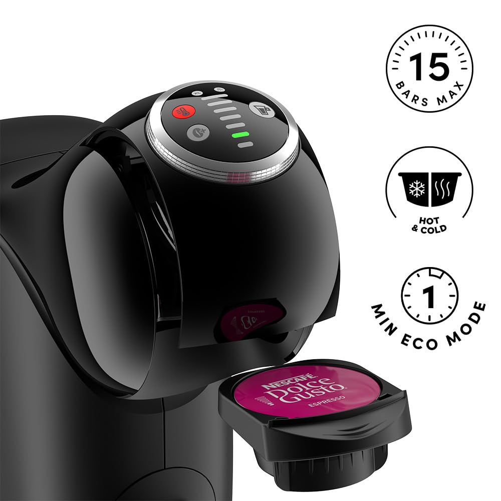 NESCAFÉ EDG315.B Dolce Gusto Pod Coffee Machines Genio S Plus Automatic coffee machine Black by Delonghi Black