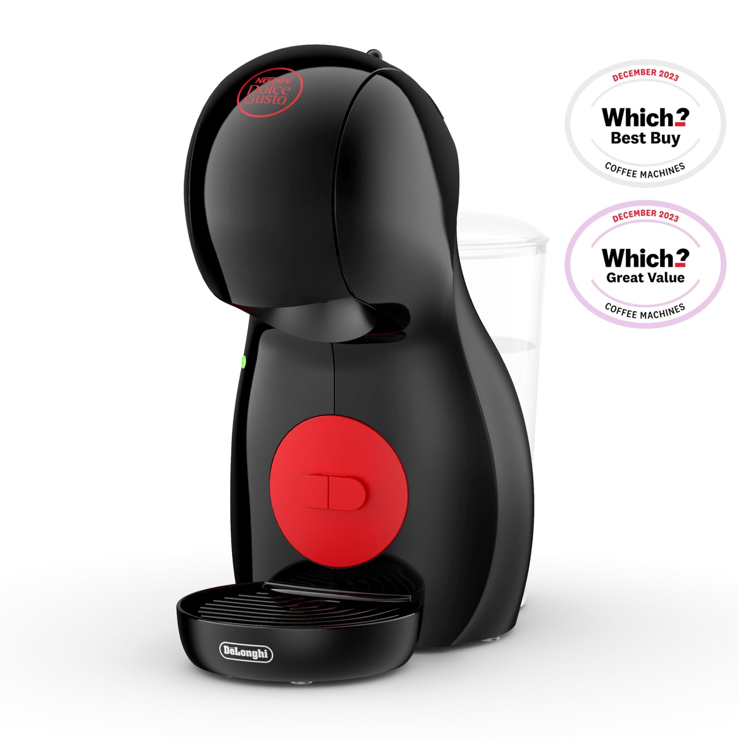 NESCAFÉ Dolce Gusto EDG210.B Pod Coffee Machines Piccolo Coffee XS Manual Coffee Machine black red by De’Longhi Black Coffee Machine