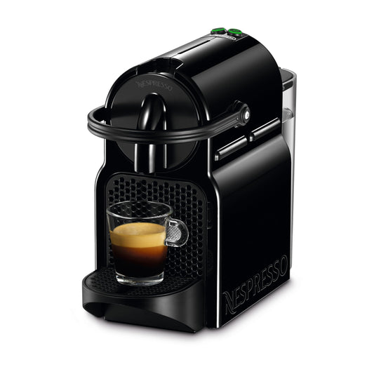 Nespresso DeLonghi EN 80.B - Inissia Capsule Coffee Pod Machine - Auto Brew Stop, fast Heat-up, auto Off - 0.8 Liters, 19 Bar - incl. 16 Pods - black