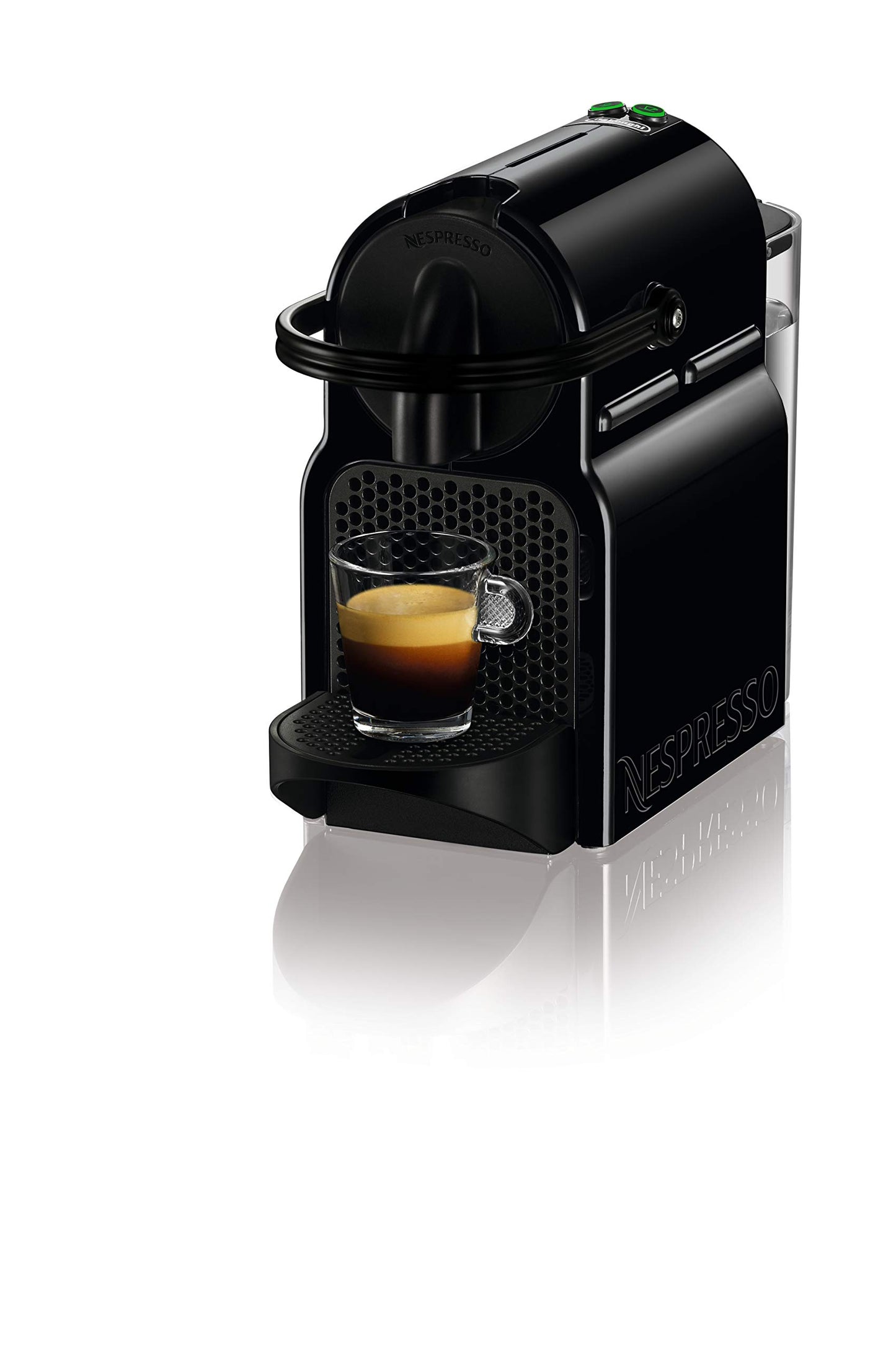 Nespresso DeLonghi EN 80.B - Inissia Capsule Coffee Pod Machine - Auto Brew Stop, fast Heat-up, auto Off - 0.8 Liters, 19 Bar - incl. 16 Pods - black