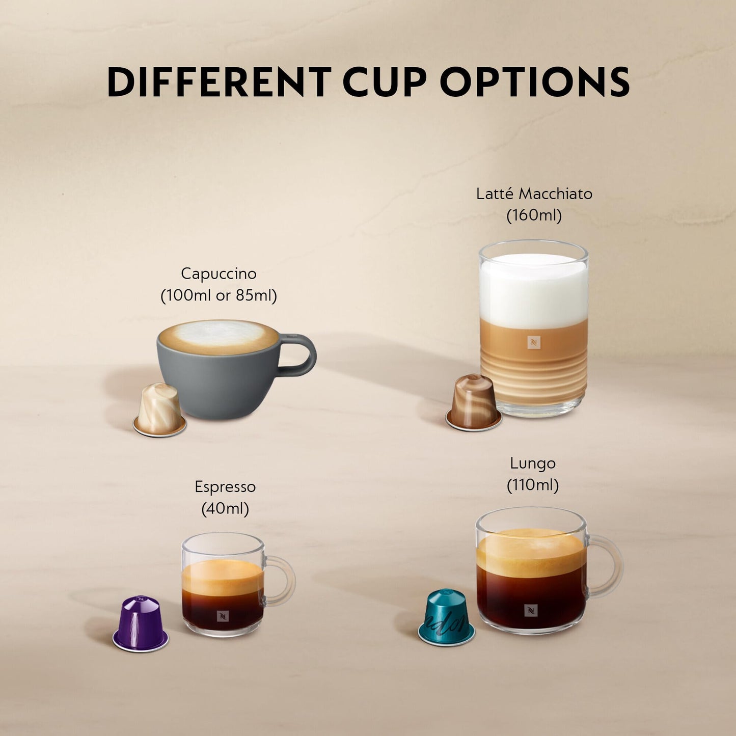 Nespresso Citiz Coffee Machine with Aeroccino Milk Frother by De'Longhi for Original Coffee Pods, Latte, Cappuccino, Espresso, ENV267.BAE, Black
