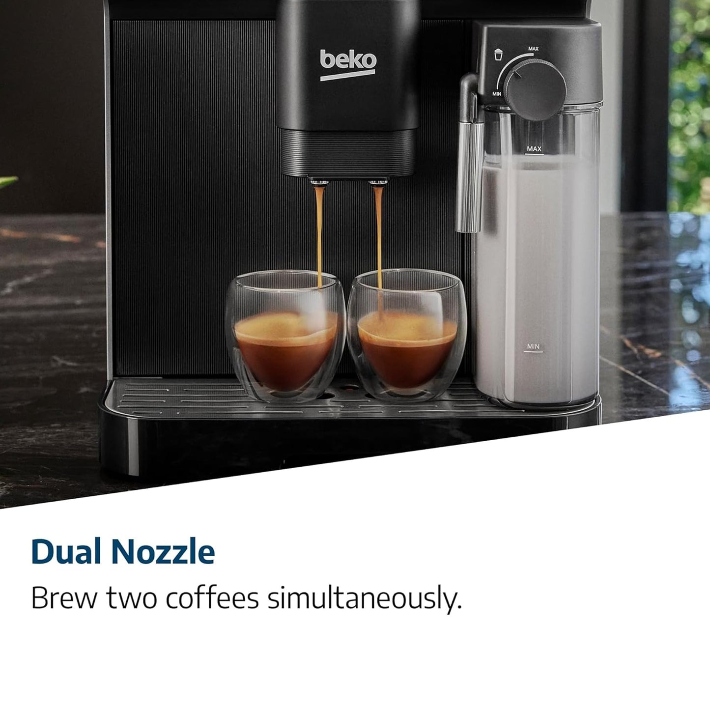 Beko Bean to Cup Coffee Espresso Machine CaffeExperto CEG7304X | Milk Jug | Colour Touch Screen Panel | 19 Bar Pressure, 2 Coffee Nozzles, Silver