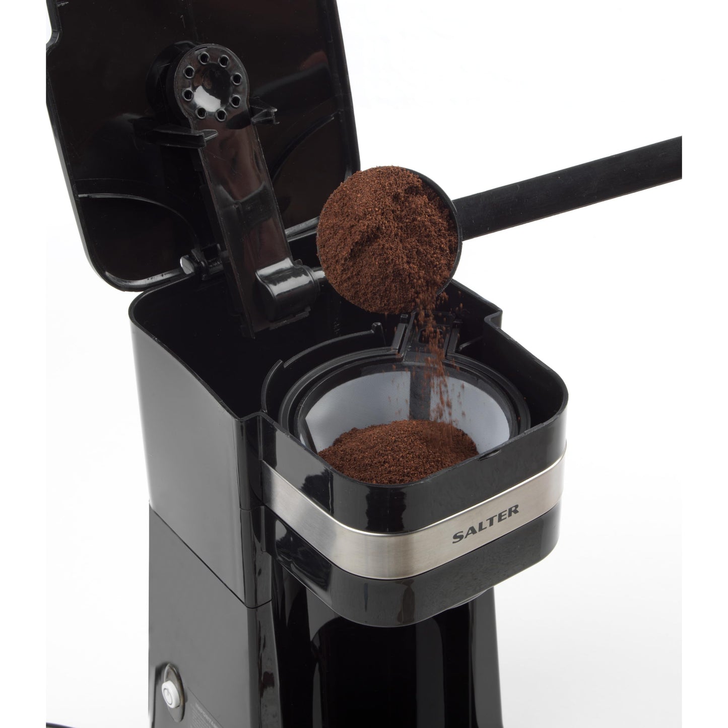 Salter One Cup Coffee Maker – Filter Coffee Machine, Washable & Reusable Filter, Includes 420ml Stainless Steel Travel Mug, EK2408