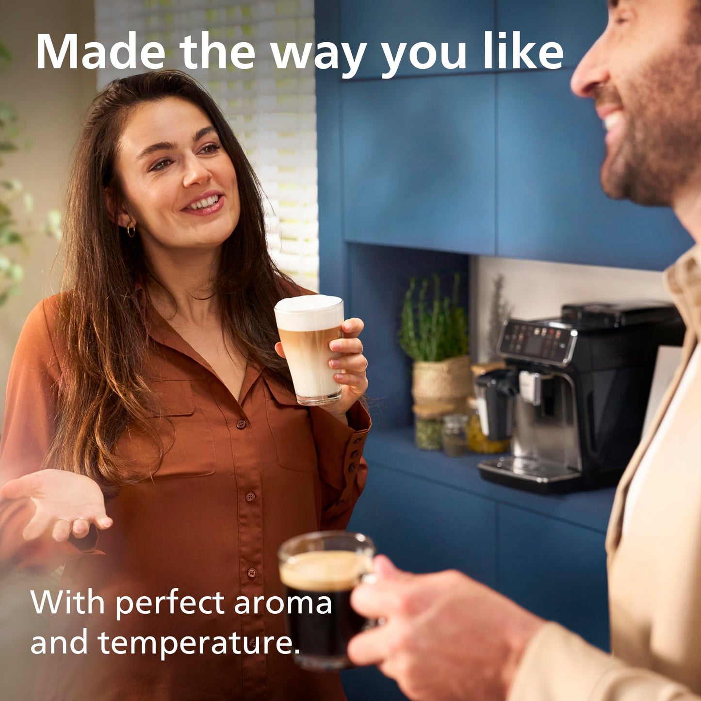 Philips 3300 Series Bean to Cup Coffee Machine – 6 Hot & Iced drinks, LatteGo Milk Frother, Fastest-to-Clean, 40% Quieter, Ceramic Grinder, EP3347/90