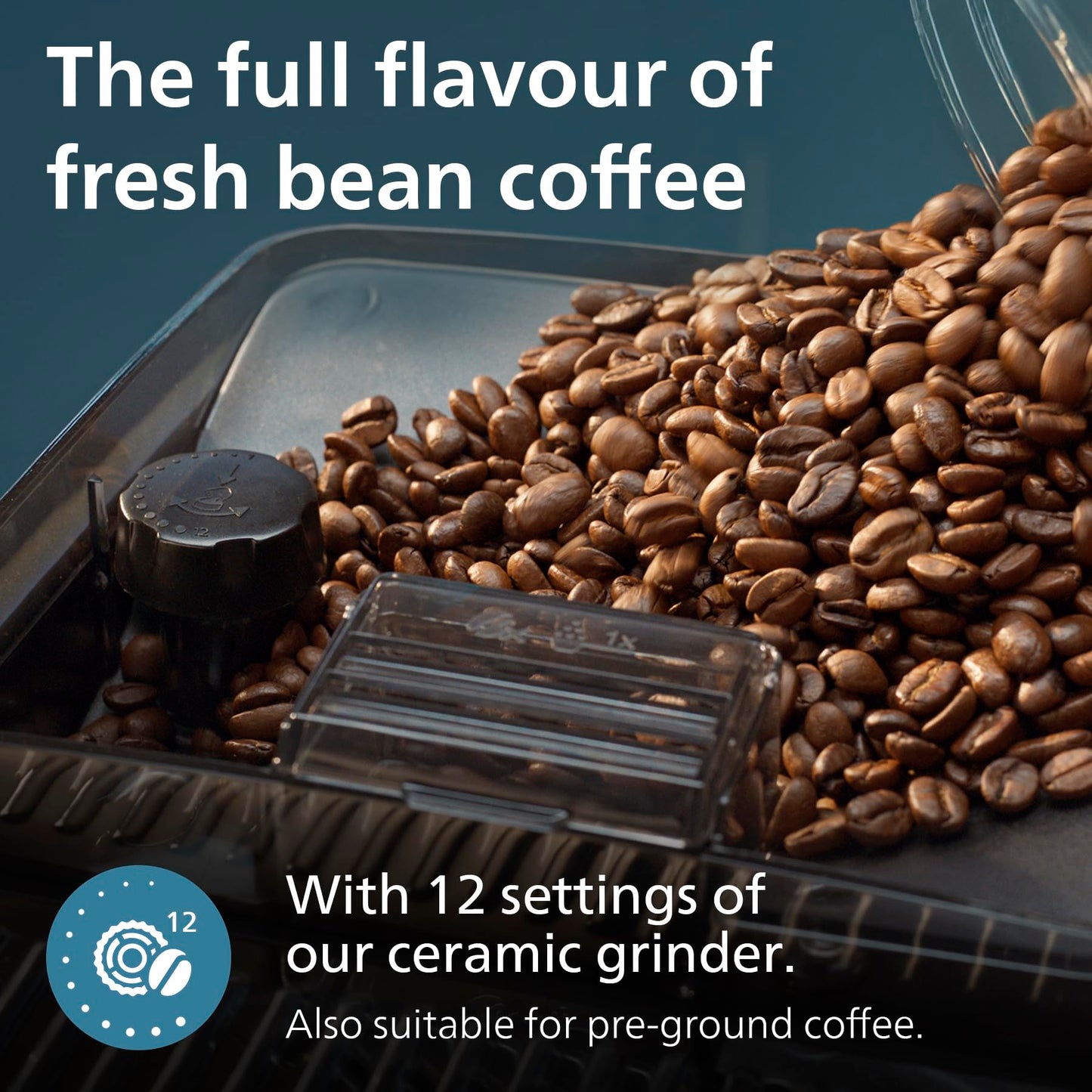 Philips 3300 Series Bean to Cup Coffee Machine – 6 Hot & Iced drinks, LatteGo Milk Frother, Fastest-to-Clean, 40% Quieter, Ceramic Grinder, EP3347/90